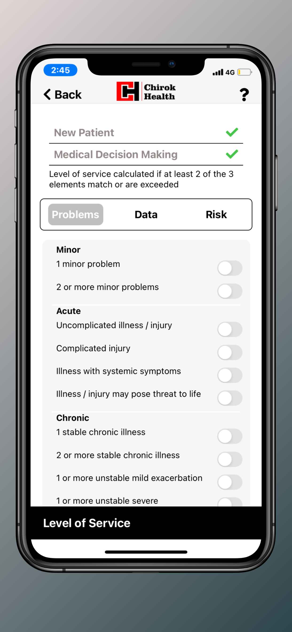Chirok Health E/M Calculator