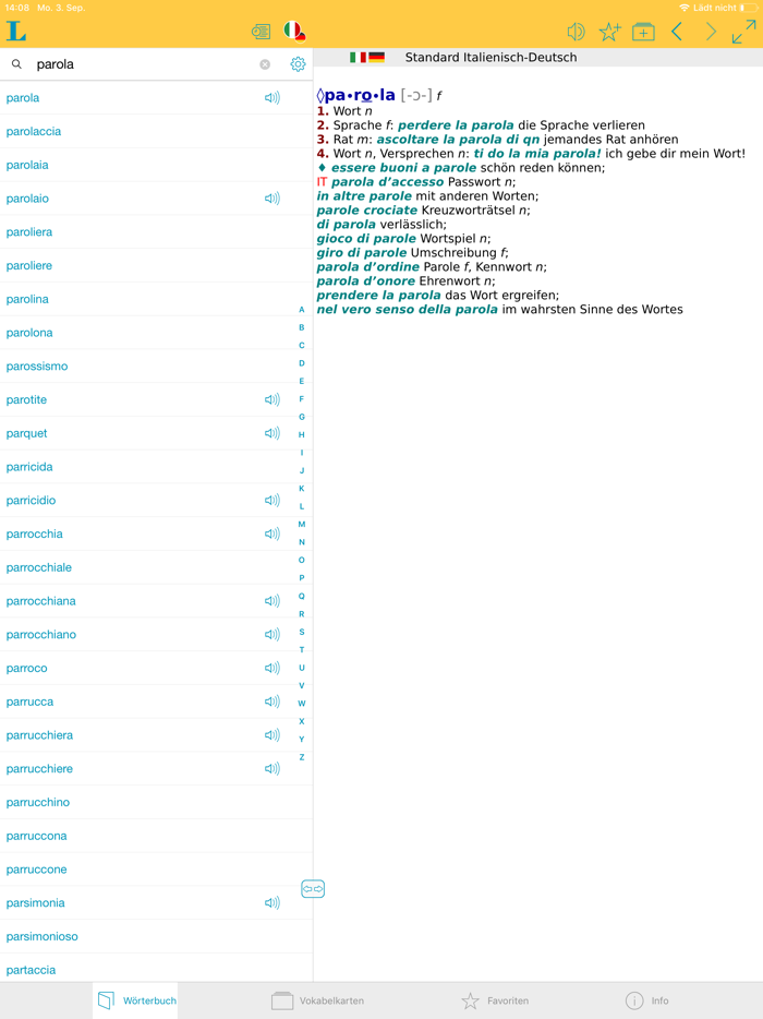 Big German Italian Dictionary