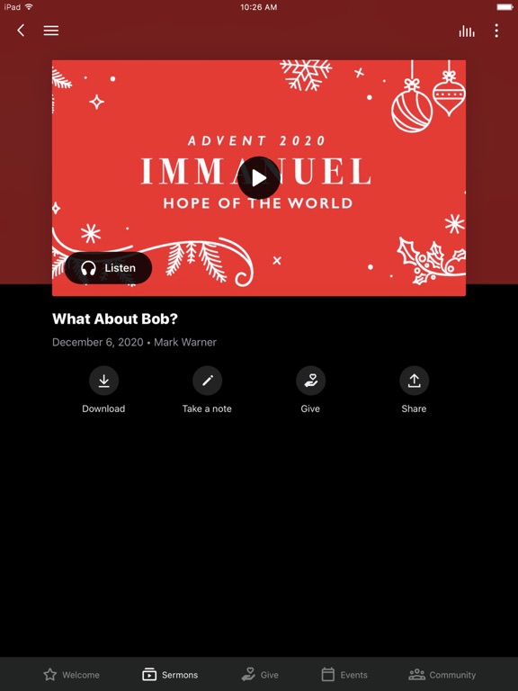 Vineyard Overland Park iPad screenshot 3 - Lifestyle app