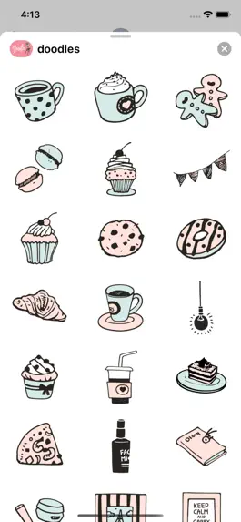 Game screenshot Doodles - Hand drawn stickers apk