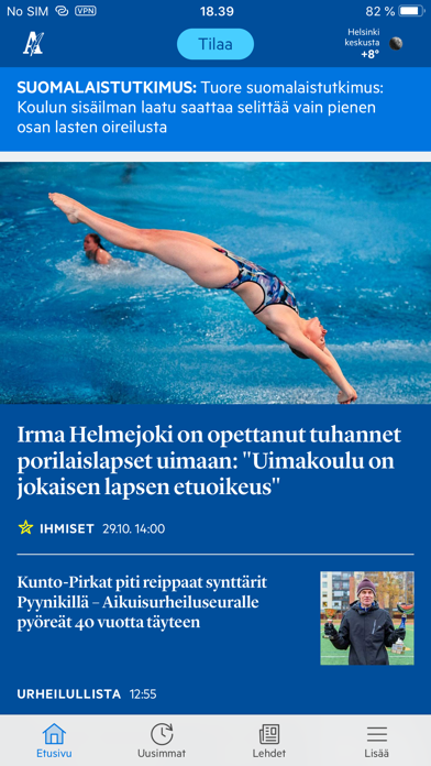 Aamulehti Screenshot