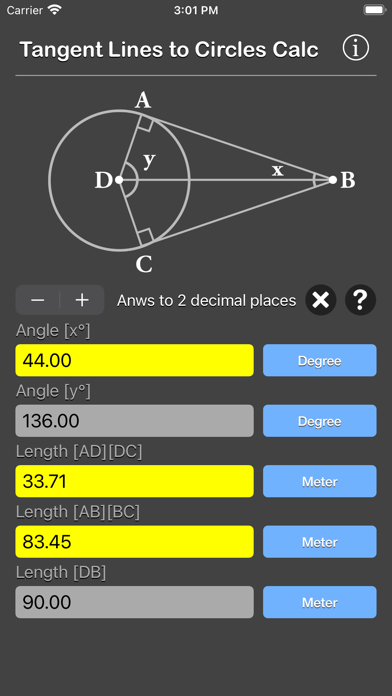 Tangent Lines to Circles Calc screenshot 4