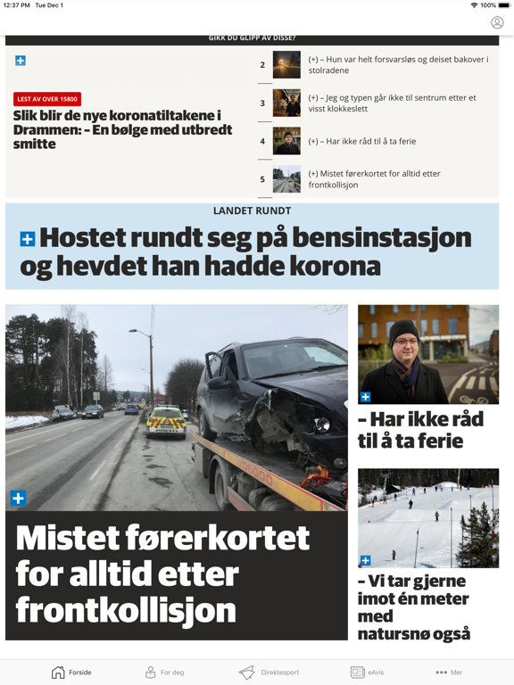 Østlandets Blad Nyheter iPad screenshot