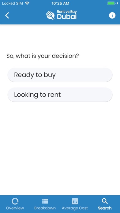 Rent vs Buy in Dubai Screenshot