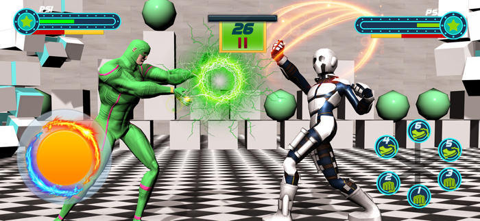 Robot vs Superhero Fighting 3D
