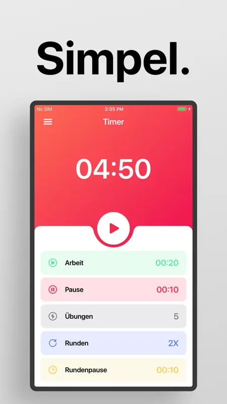 Interval Timer □ HIIT Timer screenshot 1 of 5