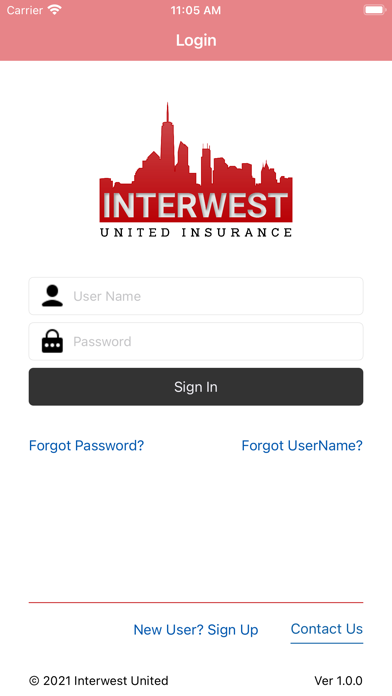Interwest United Insurance Screenshot