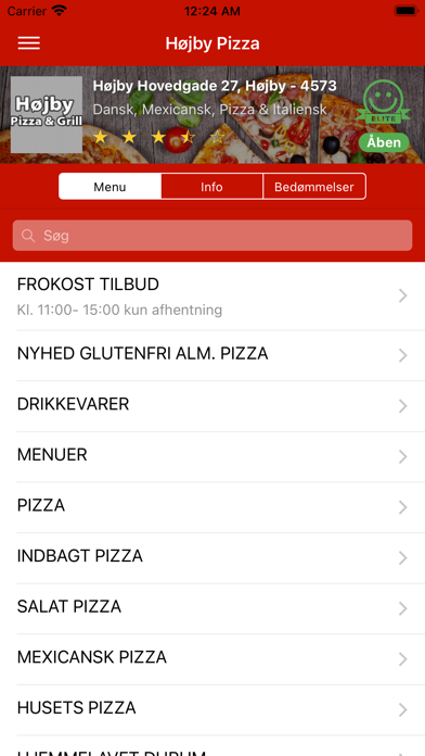 Højby Pizza Screenshot