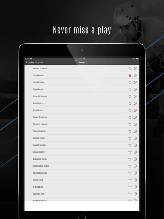 Hockey Schedule & Scores 2025 iPad screenshot 5 - Sports app