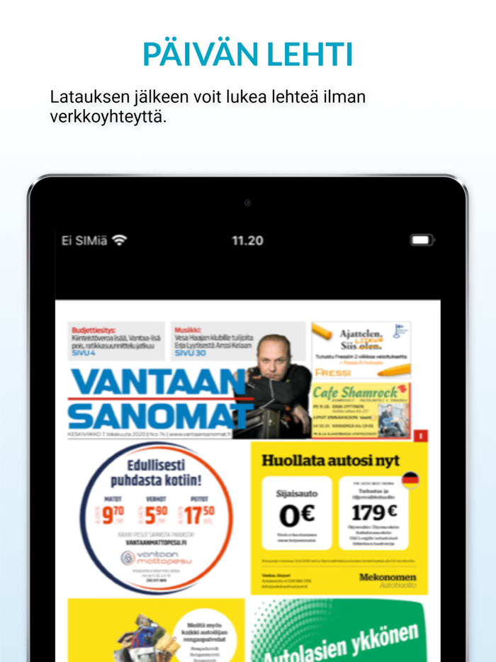 Vantaan Sanomat päivän lehti