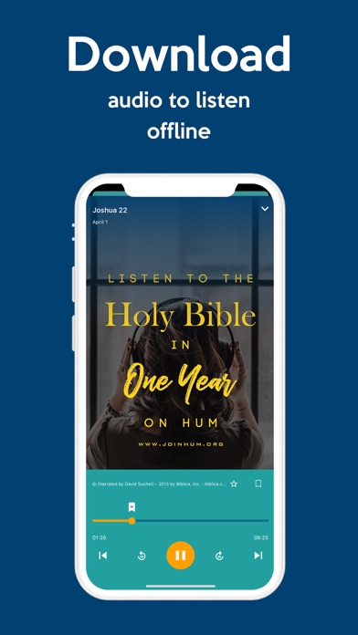 HUM Audio Bible App Screenshot