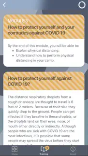 uncovid-19 e-learning iphone screenshot 3
