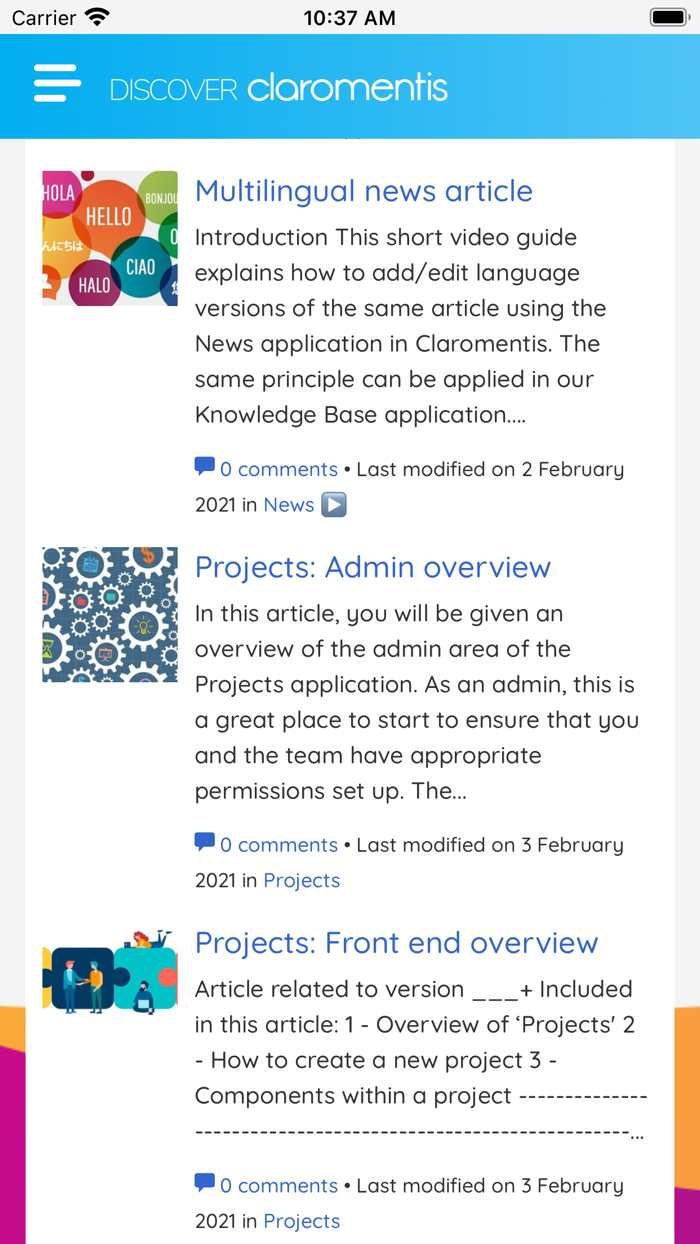 Discover Claromentis