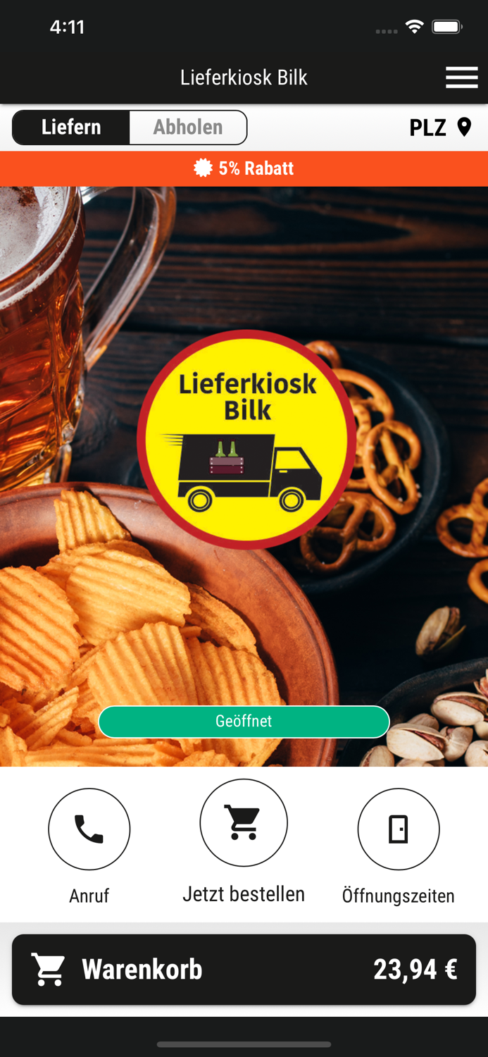 Lieferkiosk Bilk