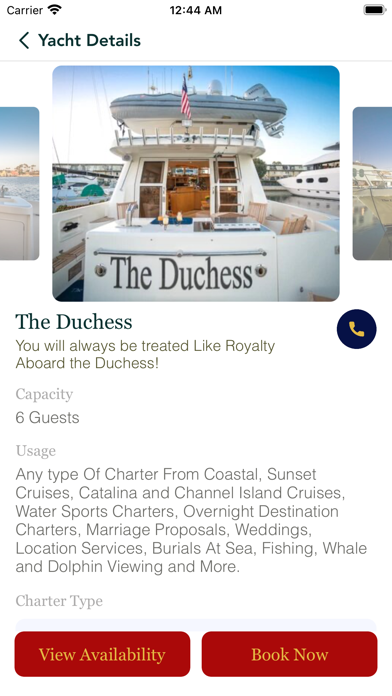 Duchess Yacht Charters Screenshot