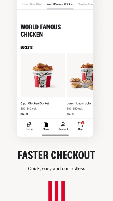 KFC US - Ordering App Screenshot