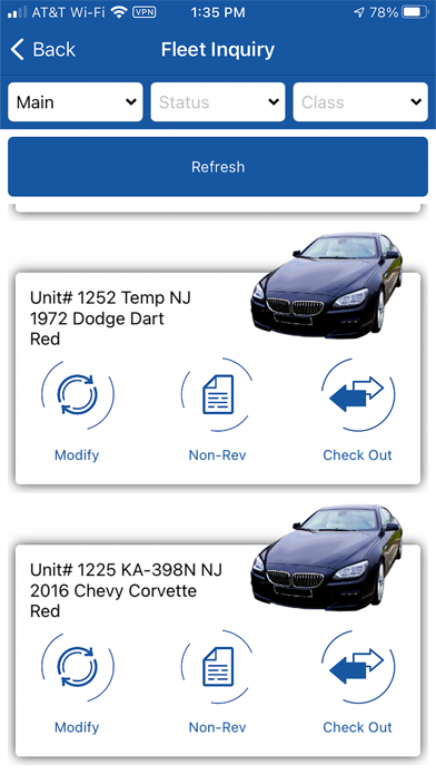 RentWorks Mobile Screenshot