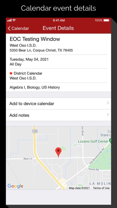 West Oso ISD Screenshot