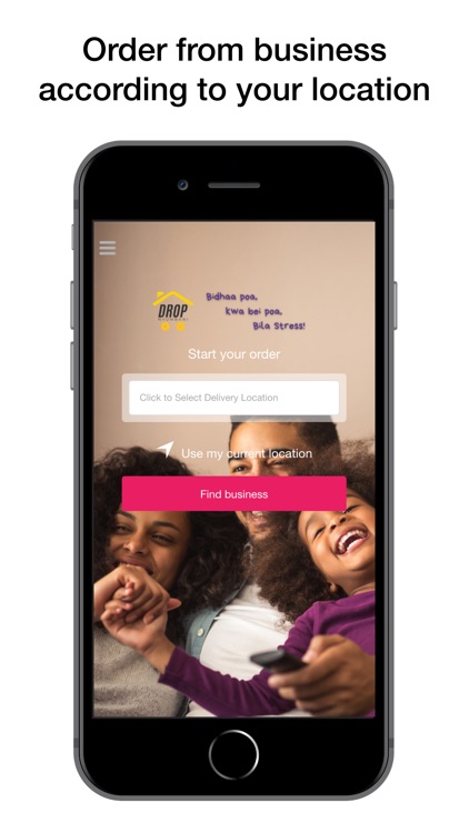 Drop Nyumbani Ordering app
