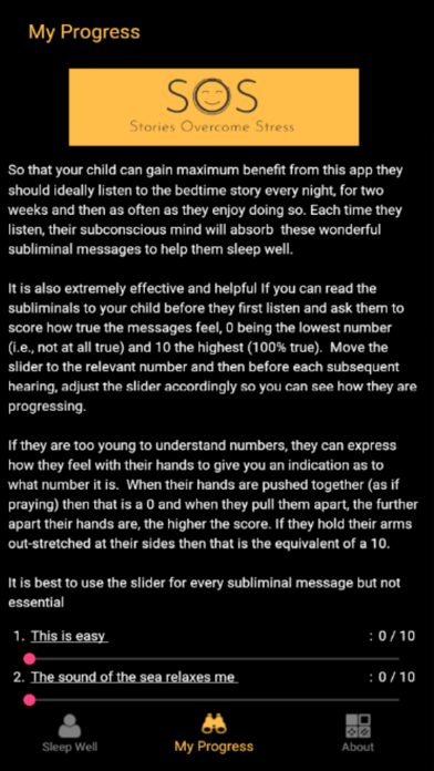 Screenshot #3 pour Sleep Well 4 Your Child - SOS