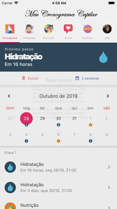 Meu Cronograma Capilar Screenshot