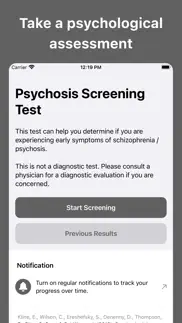 schizophrenia test (psychosis) iphone screenshot 1