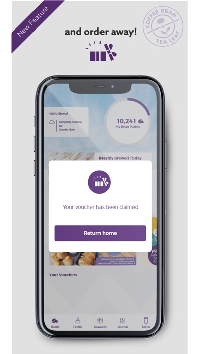 The Coffee Bean Brunei Rewards Screenshot