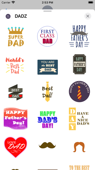 Screenshot #2 pour DADZ Father's Day Sticker Pack
