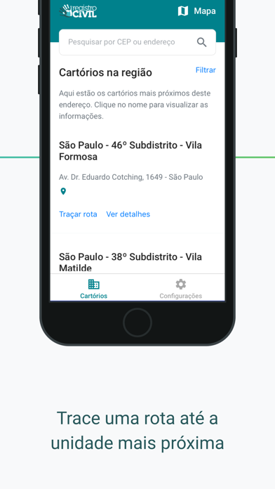 Registro Civil Screenshot