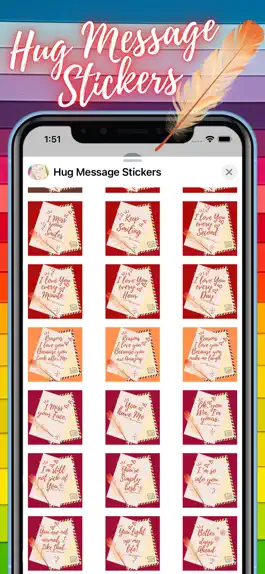 Game screenshot Hug Message Stickers hack