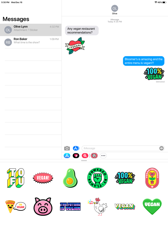 Screenshot #6 pour Vegan Life Stickers