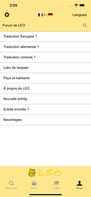 Dictionnaire LEO dans l'App Store
