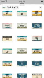 car plate sticker pack iphone screenshot 2