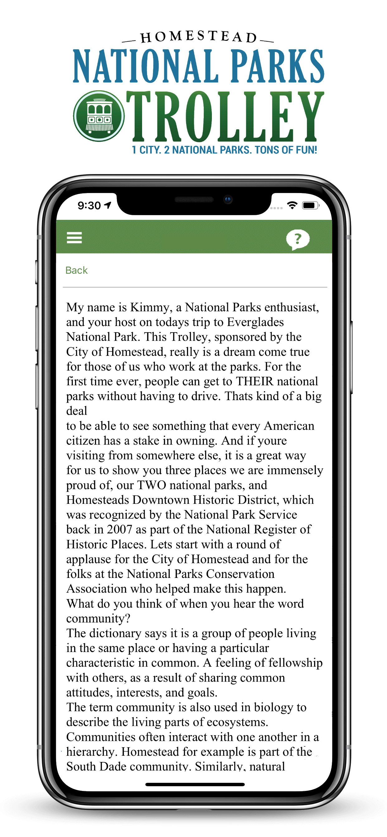 National Parks Trolley
