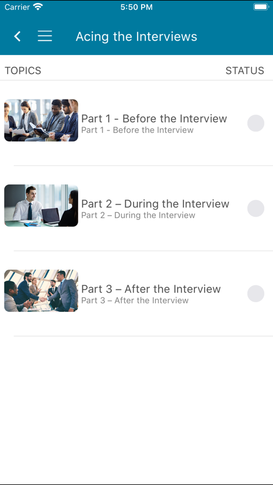 Acing the interview - 1.0 - (iOS)