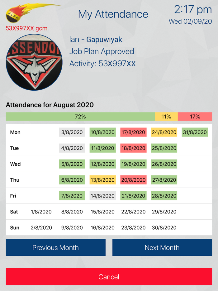 ALPA Remote Timesheets