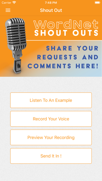 WordNet Radio Screenshot
