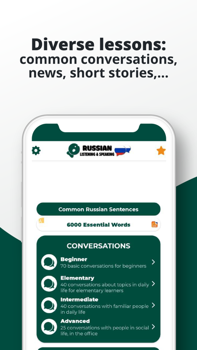 Russian ー Listening・Speaking Screenshot