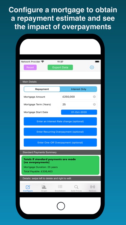 Mortgage Calculator Swift