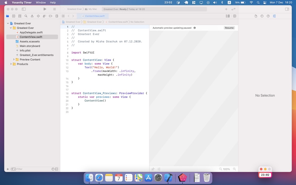 #4. Yosanity Taismerk (macOS) Podle: Mykhailo Drachuk