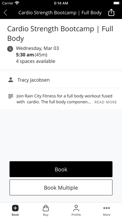 Rain City Fitness Screenshot