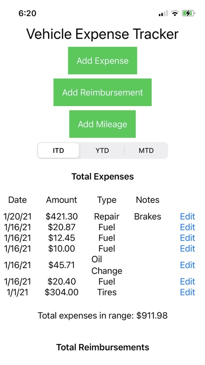 Really Simple Expense Tracker