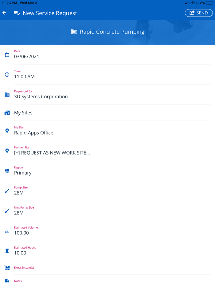 Rapid Service Request