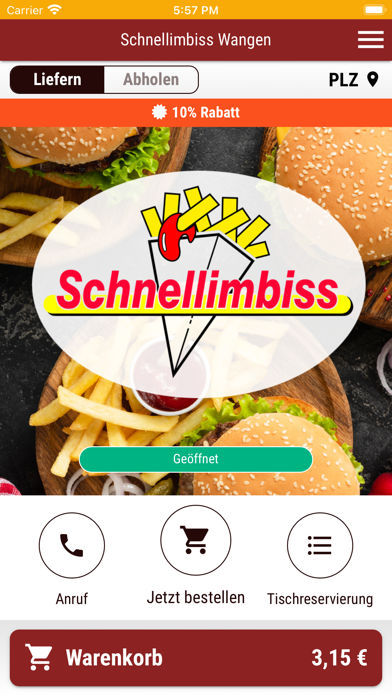 Schnellimbiss Wangen Screenshot