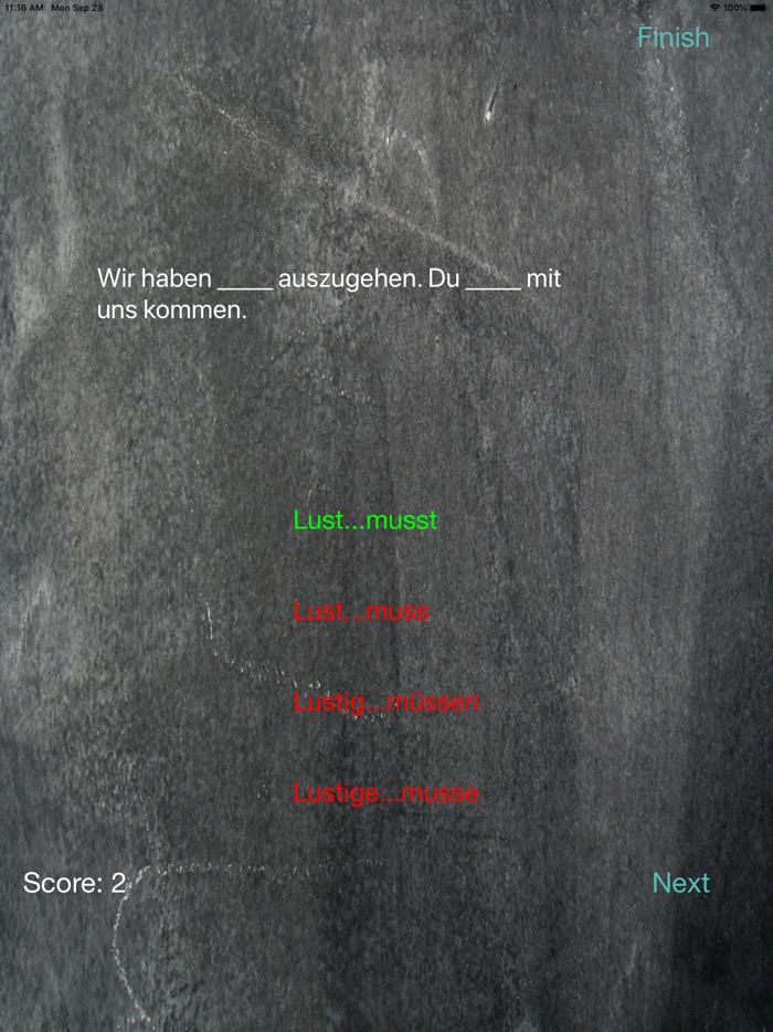 German Sentence Quizzer