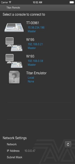 Titan Remote V15 su App Store