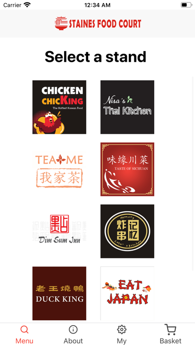 Staines Food Court App Screenshot