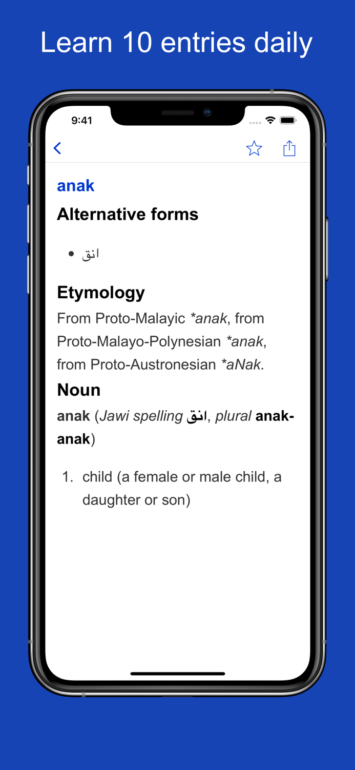 Malay Origin Dictionary