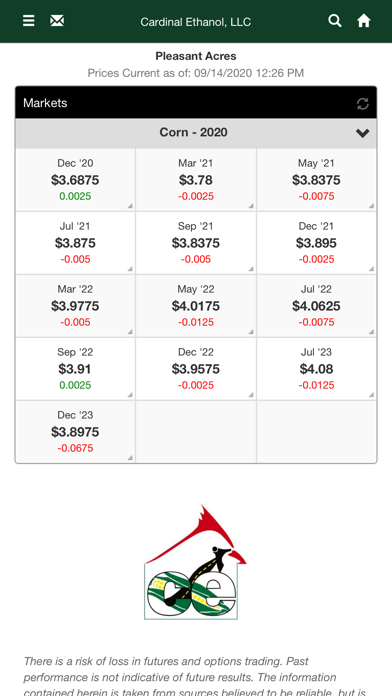 Cardinal Ethanol LLC Screenshot