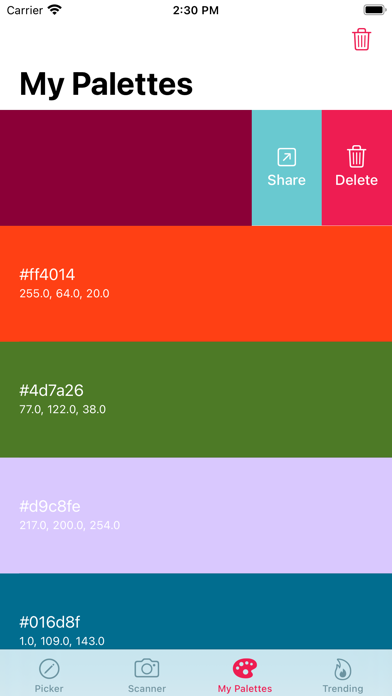 Palette Generator Screenshot